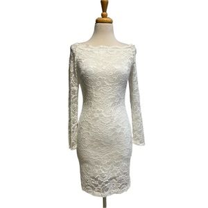 ASOS Off Shoulder Bodycon Dress White Size 6